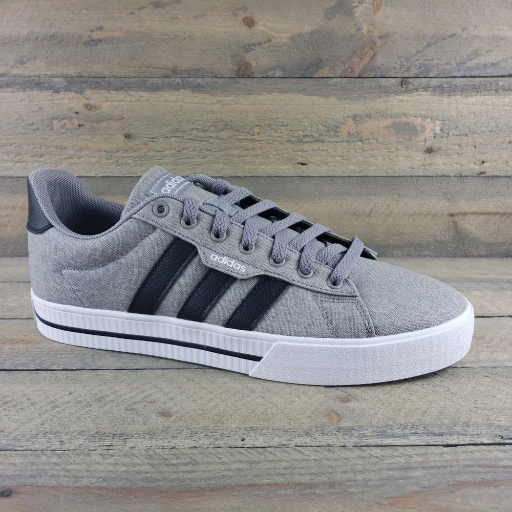 adidas Daily 3.0 Men's Skateboarding Casual Shoes Dove Grey Black White